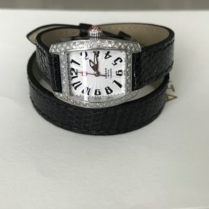 Michele Urban Petite Diamond double strap Watch